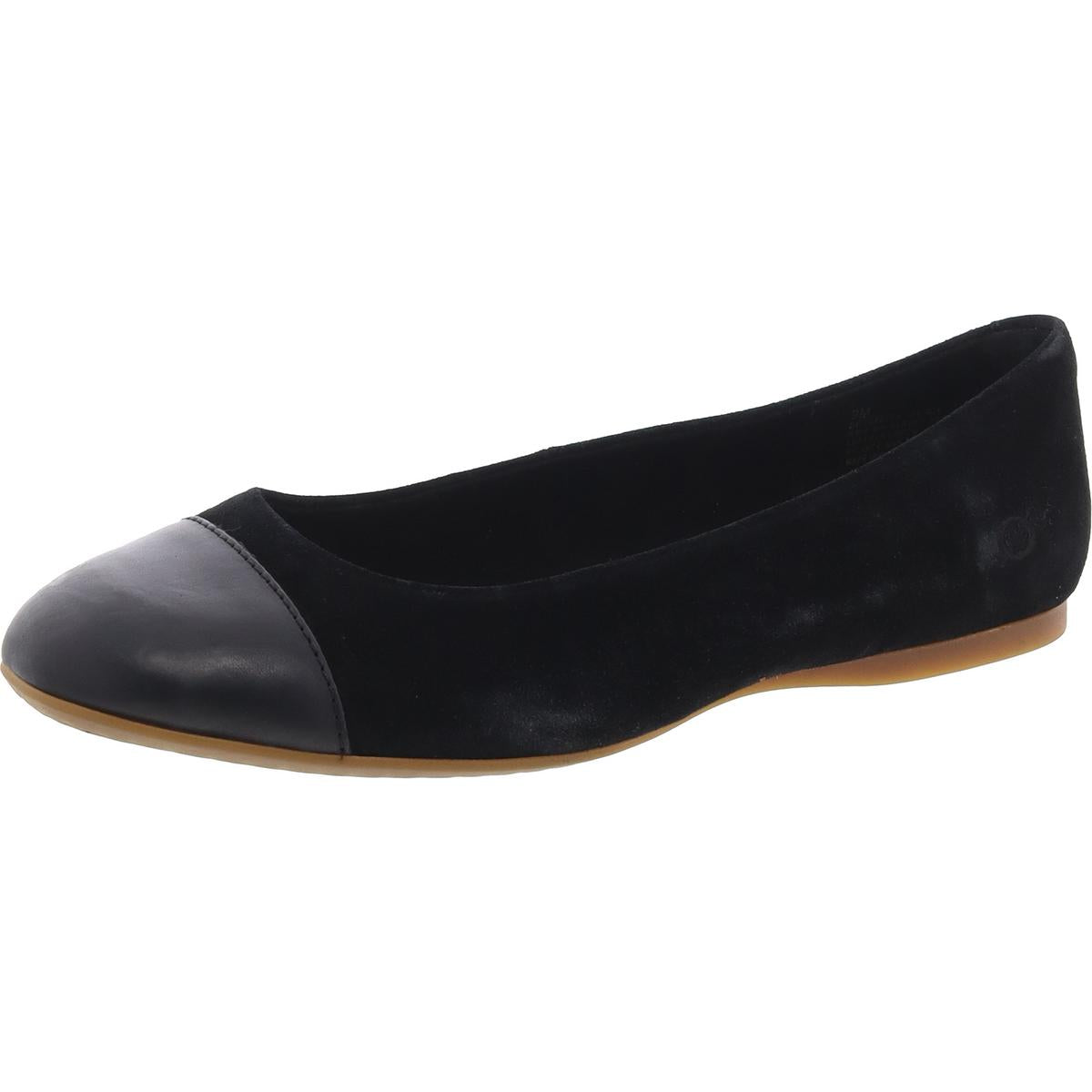 BATTI Ballerinas – Materialmix, Velourslederimitat