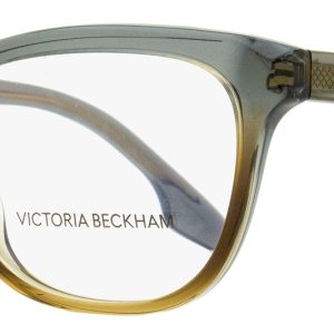 Victoria Beckham VB2607 038 55mm Brille – rechteckige Form, Damen, Braun, Grau