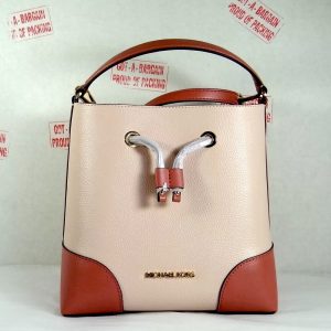 Michael Kors Mercer Damen-Beutel-Umhängetasche mit Tunnelzug