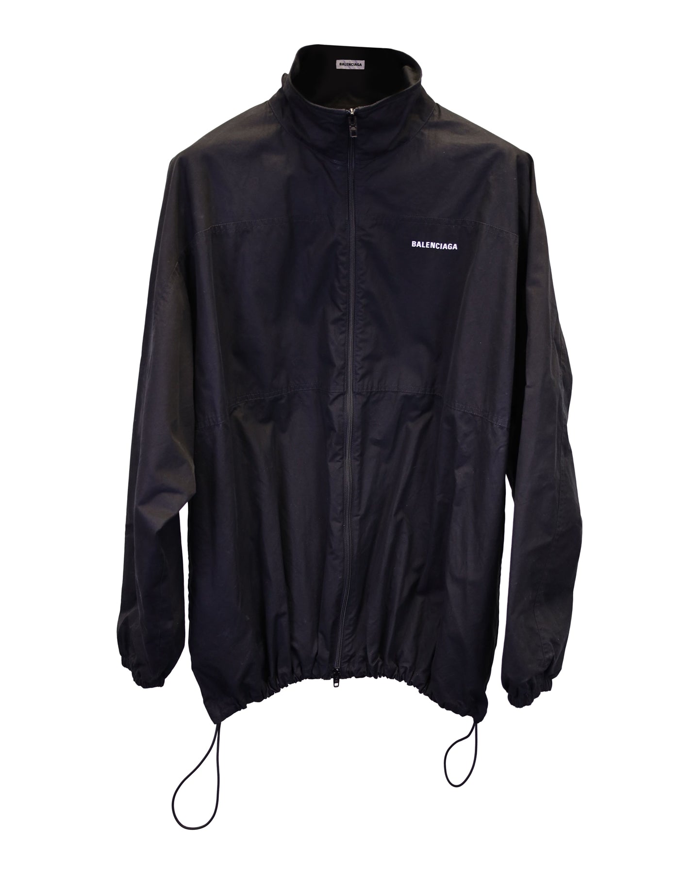 Balenciaga Windbreaker Jacke – Baumwolle, Schwarz – 7733803417660
