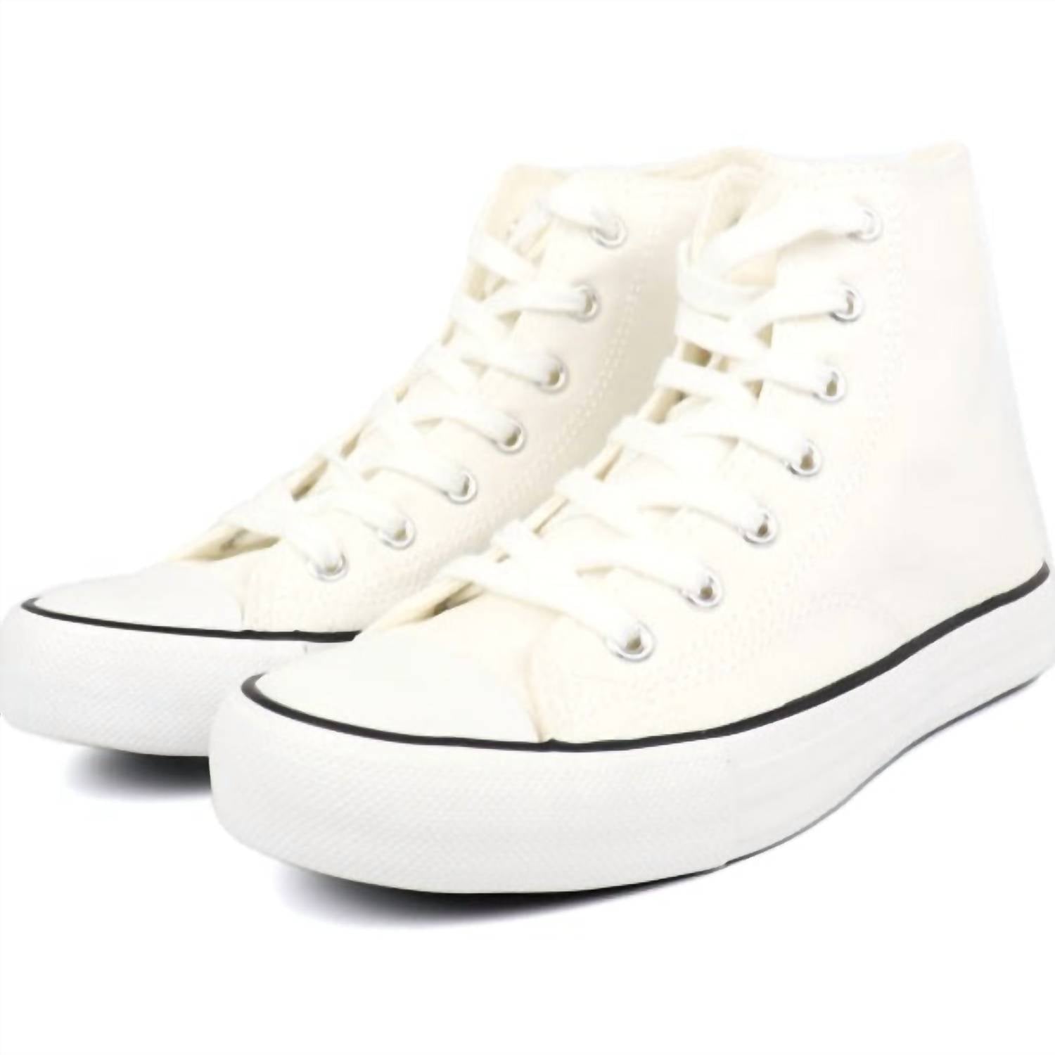 Star 24 Damen-High-Top-Sneaker in Weiß
