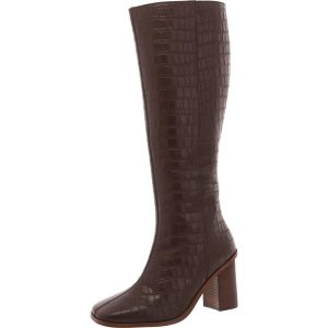 Tamori kniehohe Stiefel – Leder, Reißverschluss