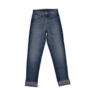 Vintage Jeans – zweifarbig, Denim, Blau, schmal geschnitten