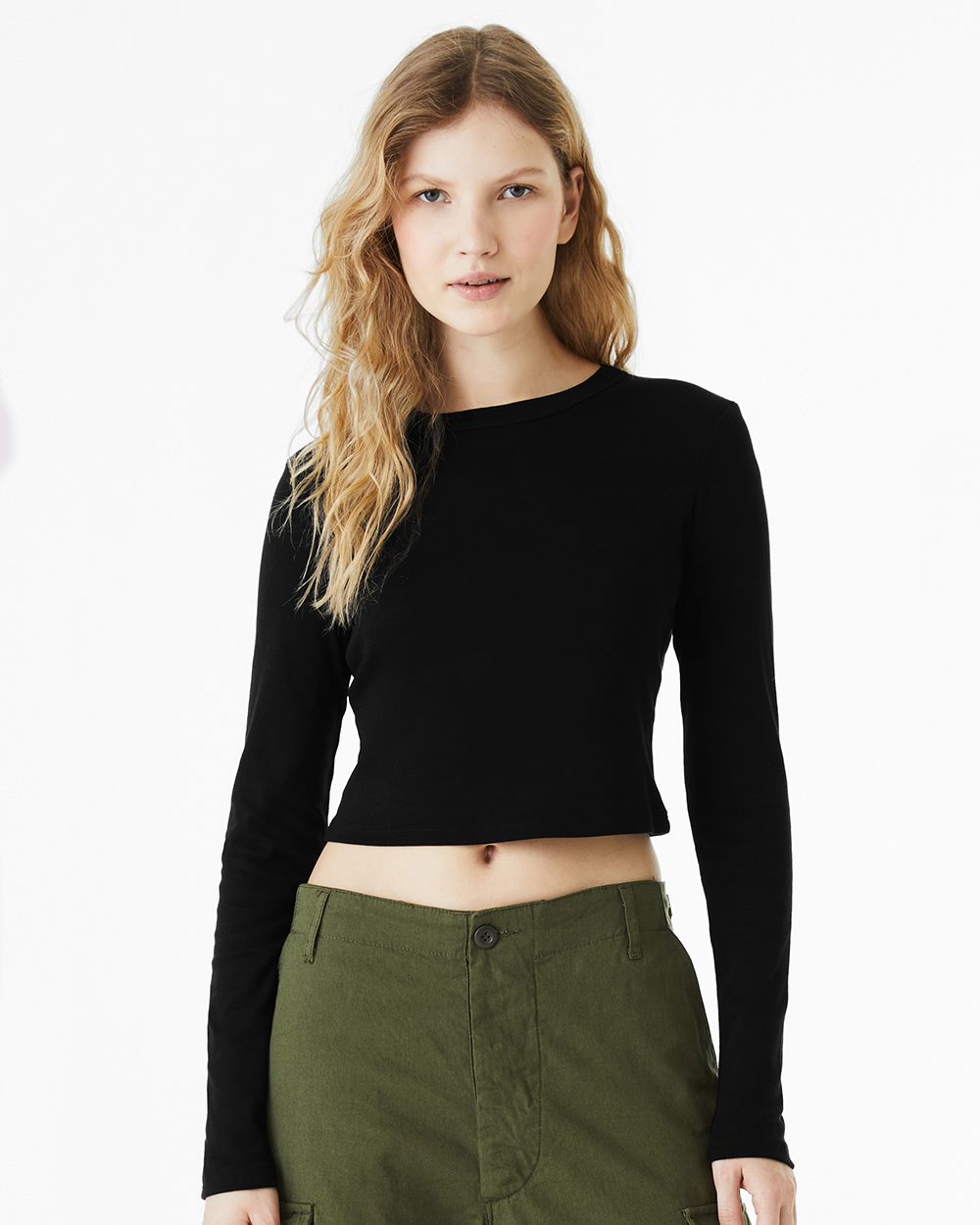 BELLA + CANVAS – Damen-Langarmshirt aus Feinripp