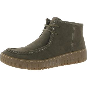 Holland Stiefeletten – Profilsohle, Veloursleder