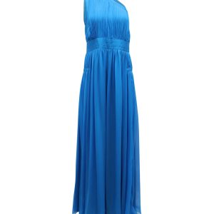 Diane Von Furstenberg Ophelia gerafftes Kleid aus blauer Seide