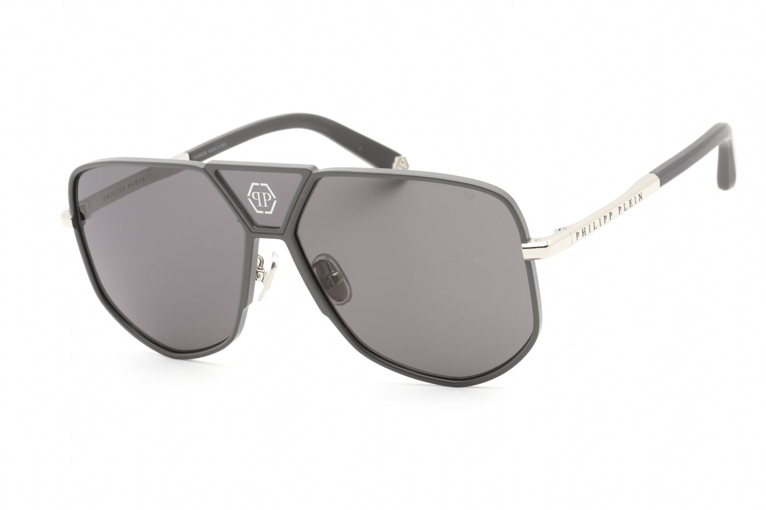 Philipp Plein SPP009M 0H70 Sonnenbrille in Pilotenform – 61 mm