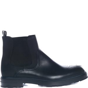 Bally Corbet 6230637 Chelsea-Stiefel – glattes Kalbsleder, Herren, Schwarz