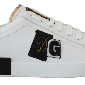 Dolce & Gabbana DG Herren-Sportsneaker aus Leder mit Pailletten