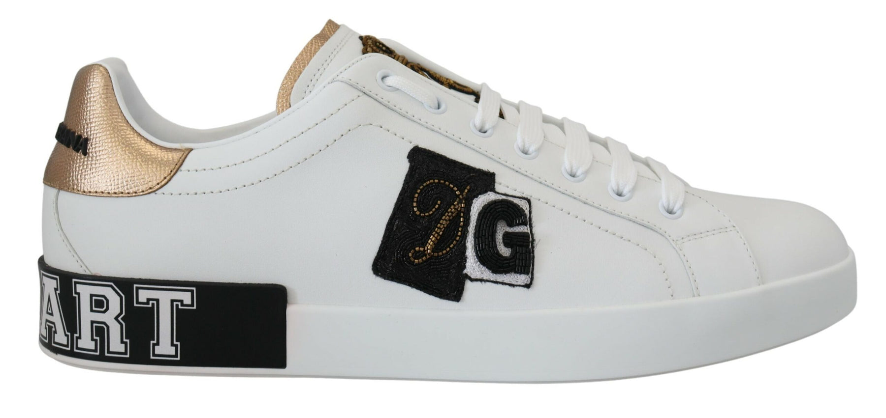 Dolce & Gabbana DG Herren-Sportsneaker aus Leder mit Pailletten