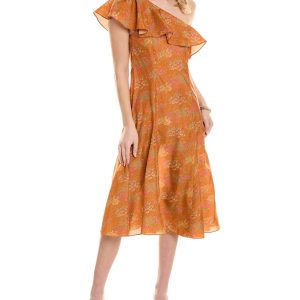 Rebecca Taylor Isabelle Midikleid – Seide