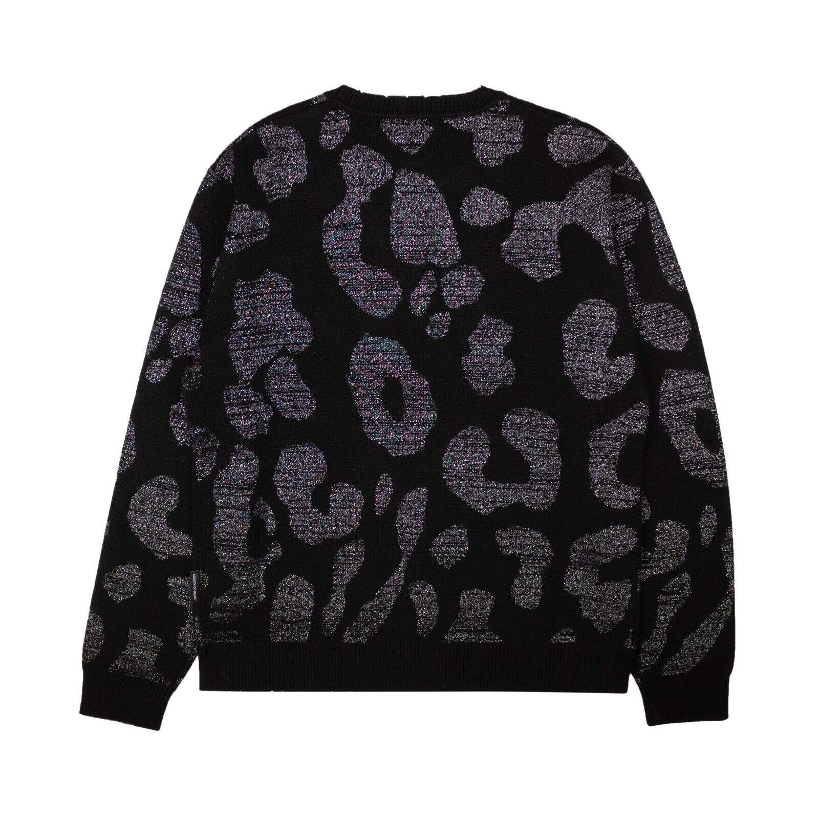 Marcelo Burlon Pullover mit Leopardenmuster in Dunkelgrau-Schwarz