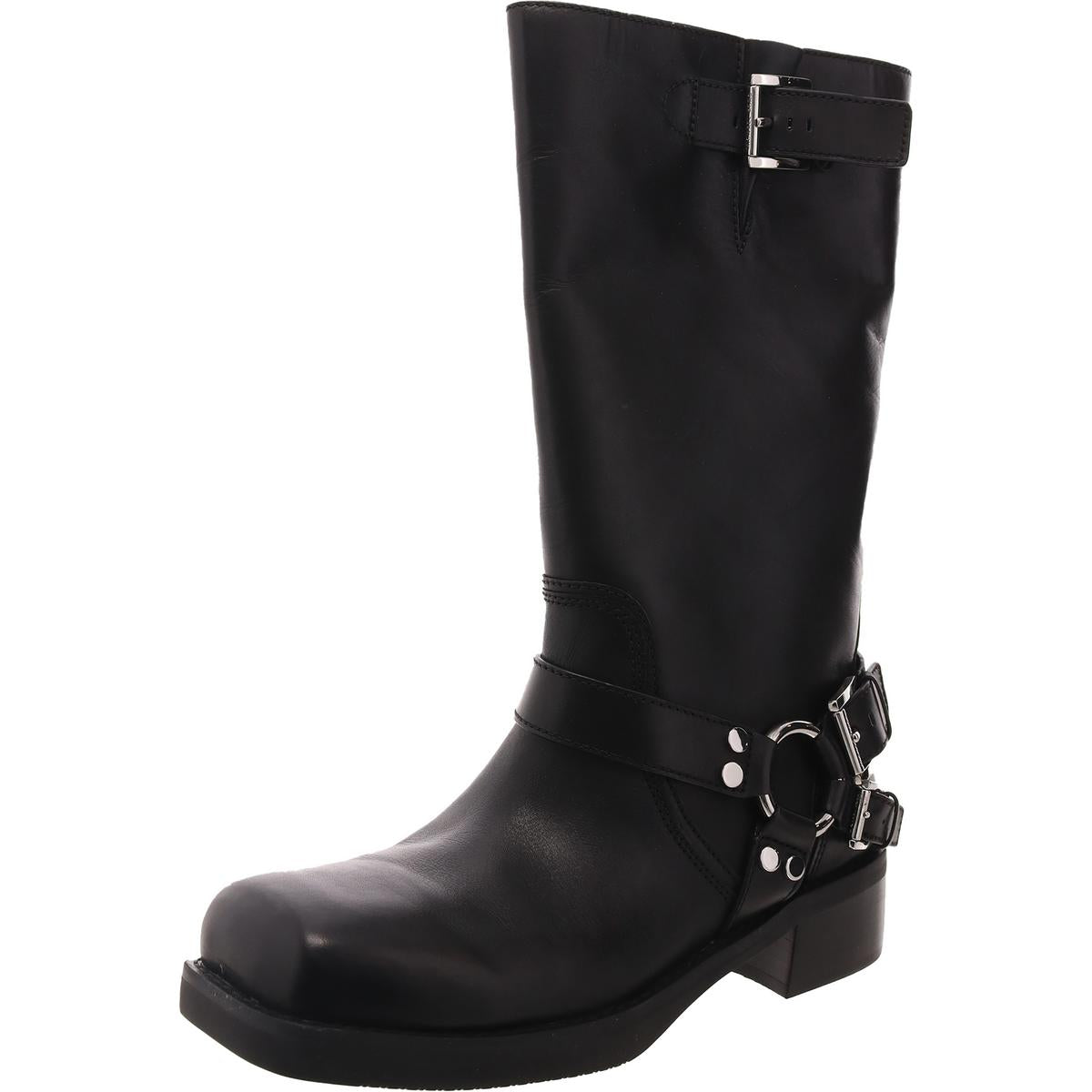 40F4CBFB7L halbhohe Stiefel – mit Schnalle, Leder