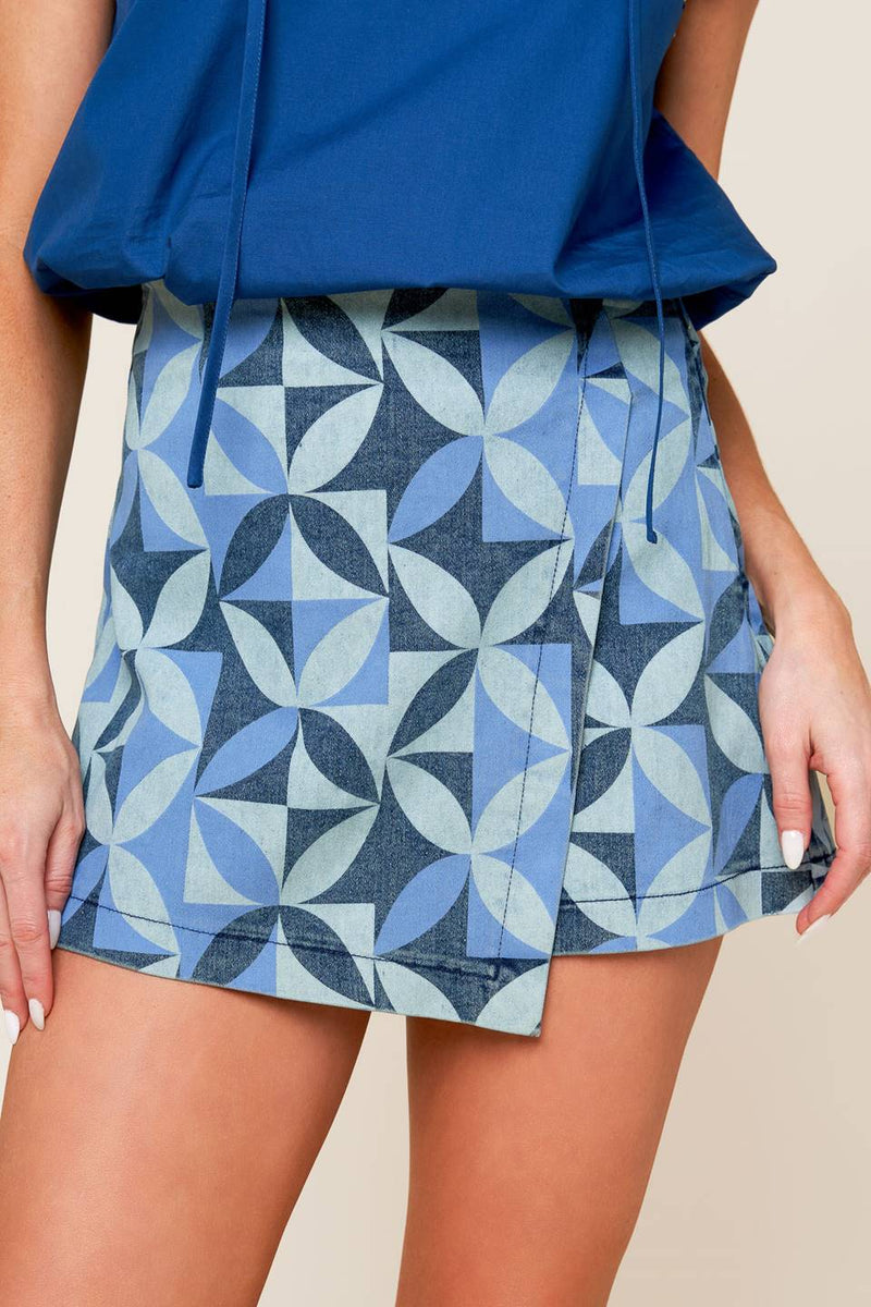 ENTICING DARLING Hosenrock – Denim, Blau